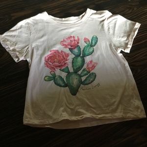 Girls small positive energy baby pink shirt